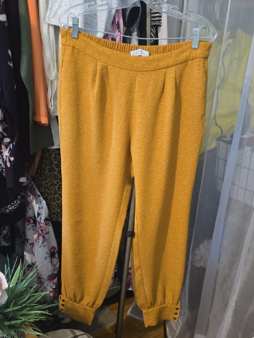 Mango Joggers with Button Cuffs Large